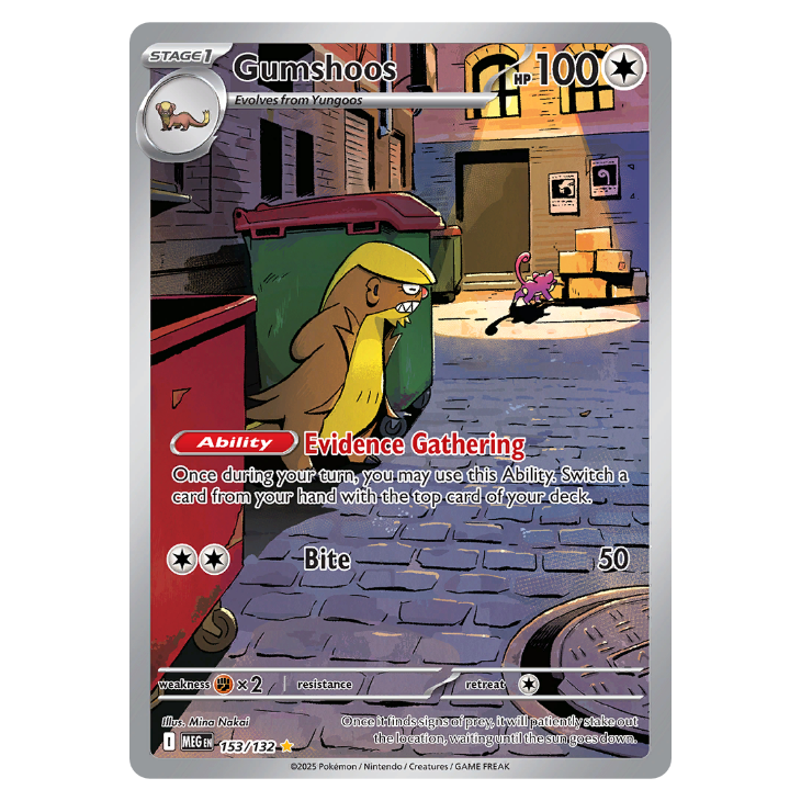 Gumshoos - Mega Evolution - 153/132 - Illustration Rare