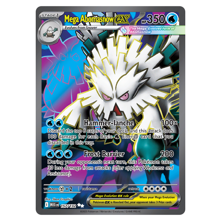 Mega Abomasnow ex - Mega Evolution - 157/132 - Full Art Ultra Rare