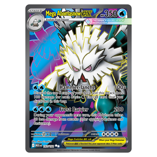 Mega Abomasnow ex - Mega Evolution - 157/132 - Full Art Ultra Rare