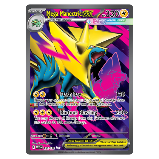 Mega Manectric ex - Mega Evolution - 158/132 - Full Art Ultra Rare