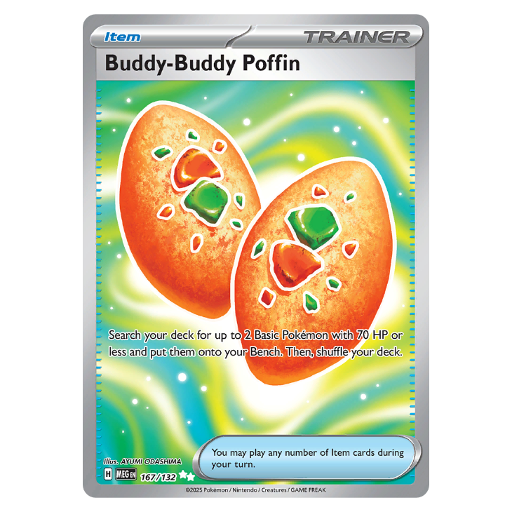 Buddy-Buddy Poffin - Mega Evolution - 167/132 - Full Art Ultra Rare