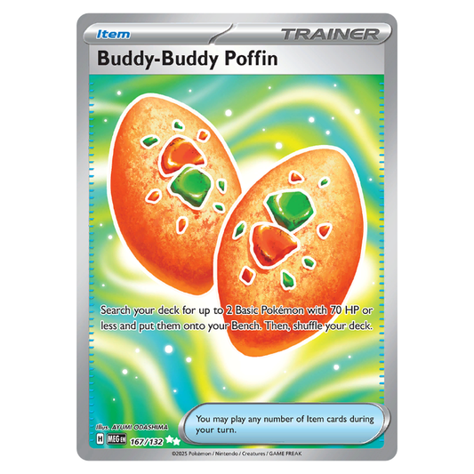 Buddy-Buddy Poffin - Mega Evolution - 167/132 - Full Art Ultra Rare