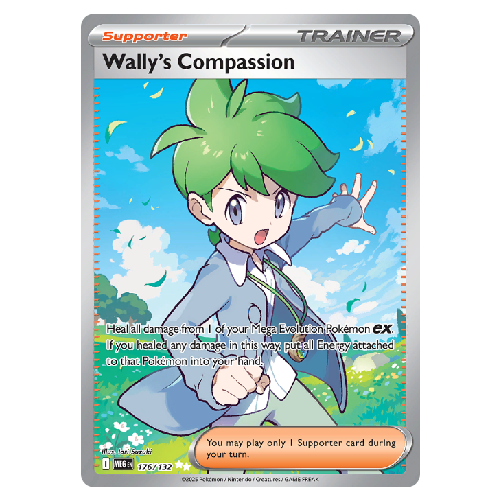 Wally's Compassion - Mega Evolution - 176/132 - Full Art Ultra Rare