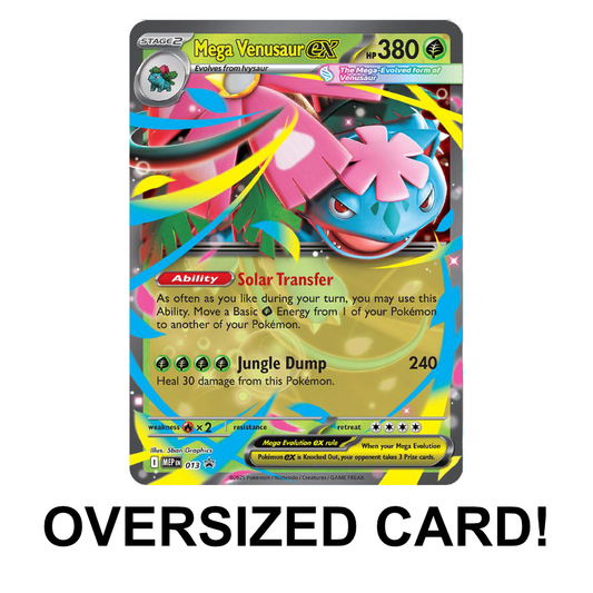 Mega Venusaur ex - MEP Promo - MEP013 - Holo Lenticular Oversized Card