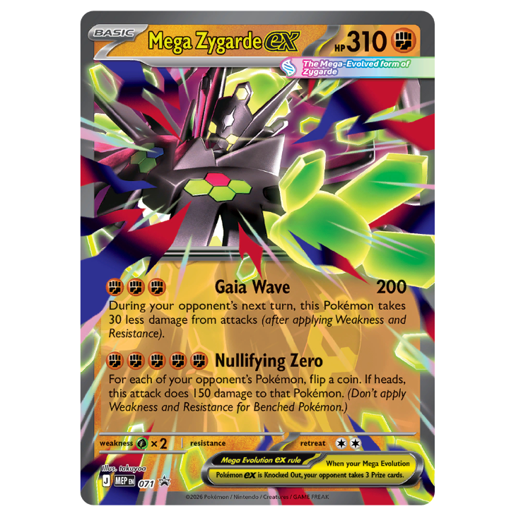 MEP071 Mega Zygarde ex - Holo Promo
