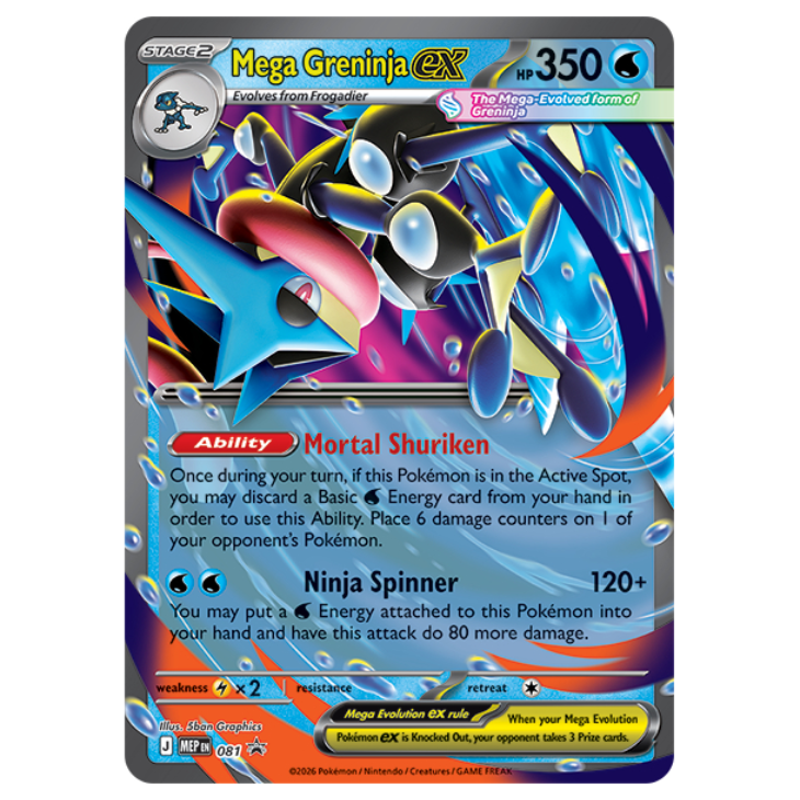 MEP081 Mega Greninja ex - Holo Promo