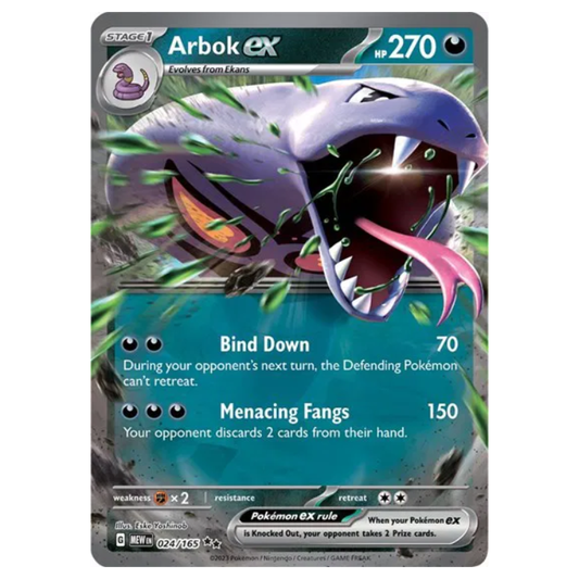 Arbok ex - 151 - 024/165 - Double Rare