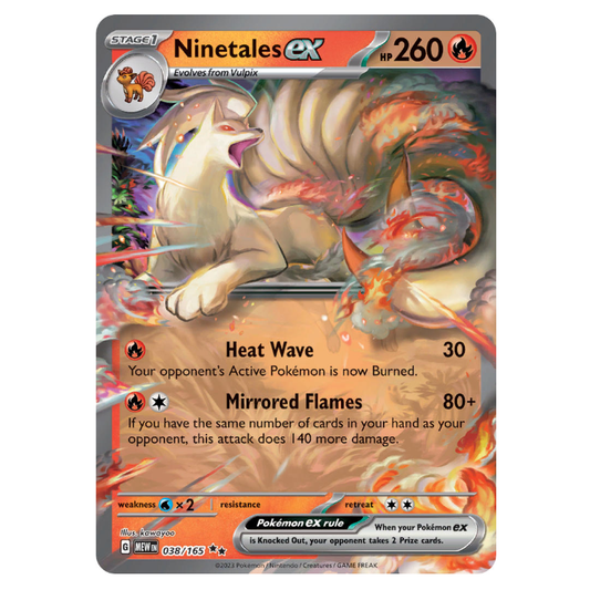 Ninetales ex - 151 - 038/165 - Double Rare