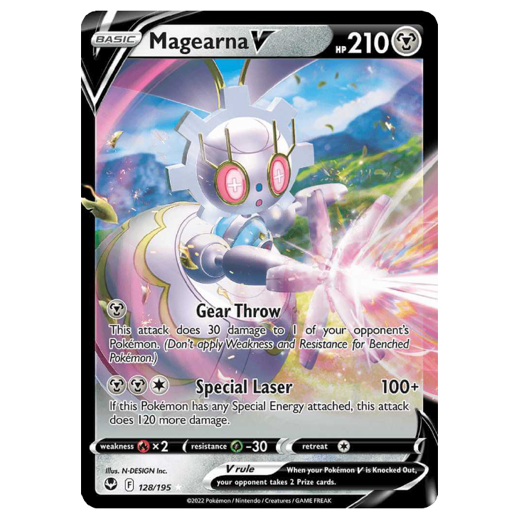 Magearna V - Silver Tempest - 128/195 - Holo Ultra Rare