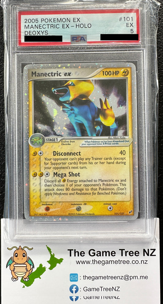 PSA 5 EX Manectric EX - EX Deoxys Holo Ultra Rare 101/107