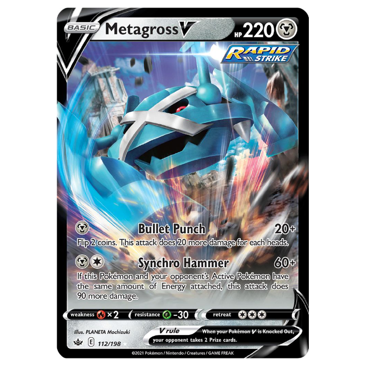 Metagross V - Chilling Reign - 112/198 - Holo Ultra Rare