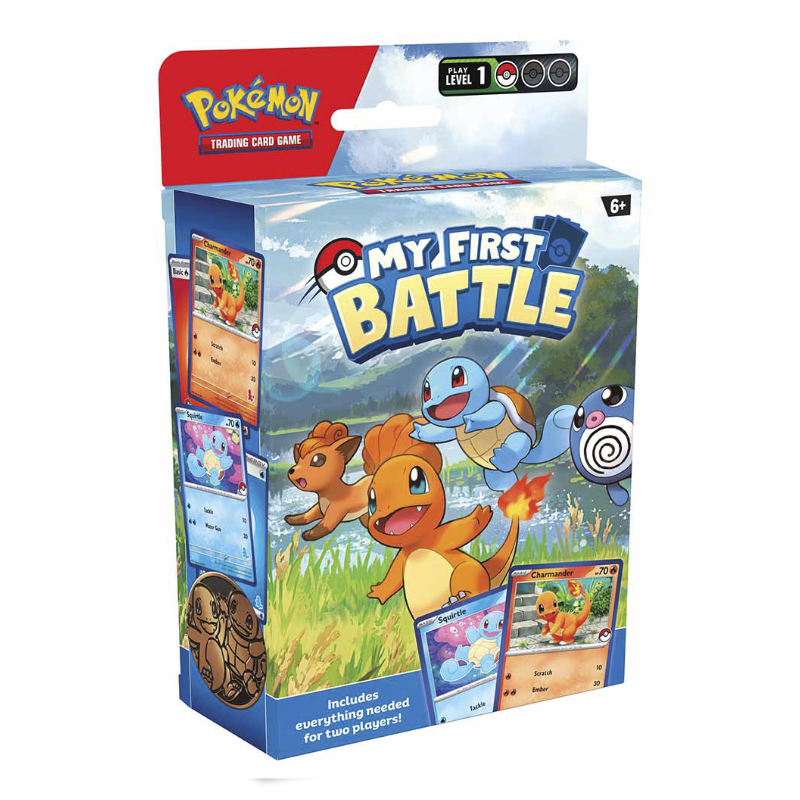 My First Battle Decks featuring Bulbasaur & Pikachu OR Charmander & Squirtle