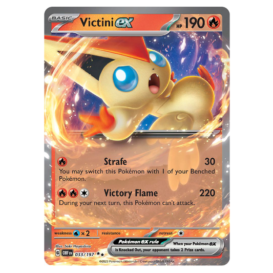 Victini ex - Obsidian Flames - 033/197 - Double Rare