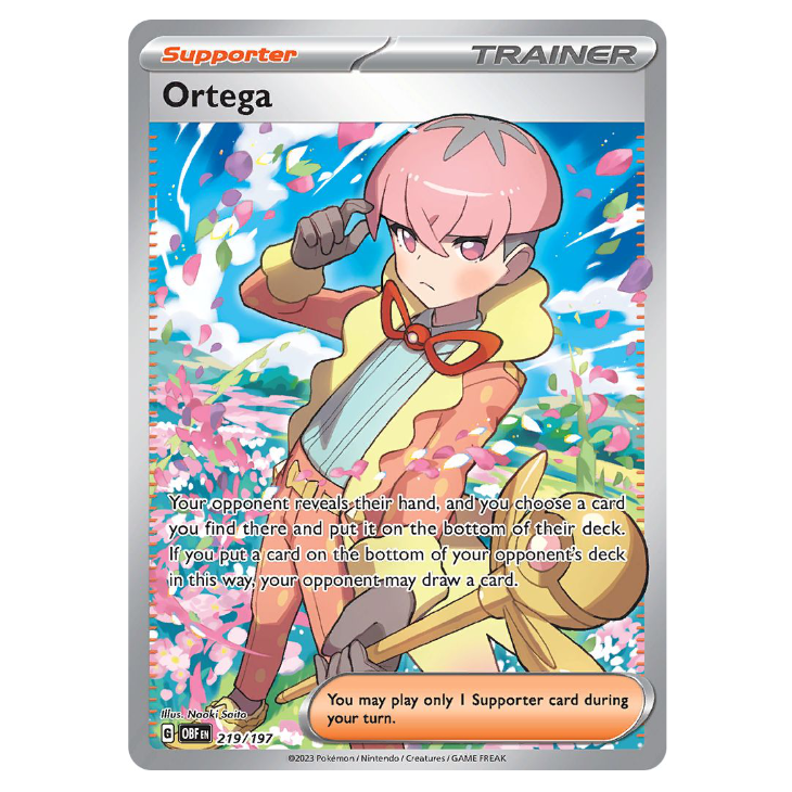 Ortega - Obsidian Flames - 219/197 - Full Art Ultra Rare