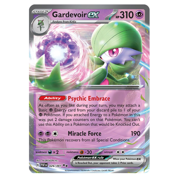 Gardevoir ex - Paldean Fates - 029/091 - Double Rare