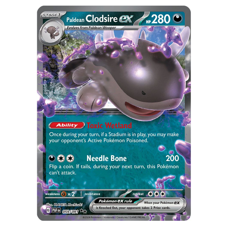 Paldean Clodsire ex - Paldean Fates - 059/091 - Double Rare
