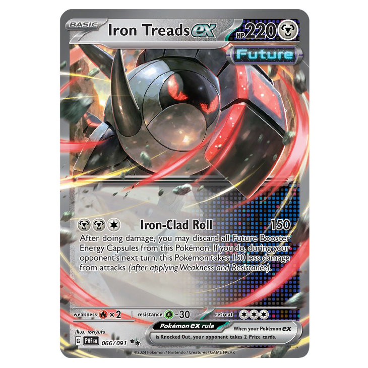 Iron Treads ex - Paldean Fates - 066/091 - Double Rare
