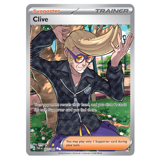 Clive - Paldean Fates - 227/091 - Full Art Ultra Rare