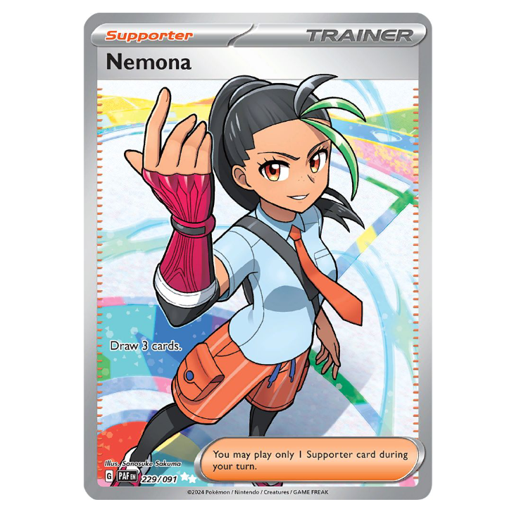 Nemona - Paldean Fates - 229/091 - Full Art Ultra Rare