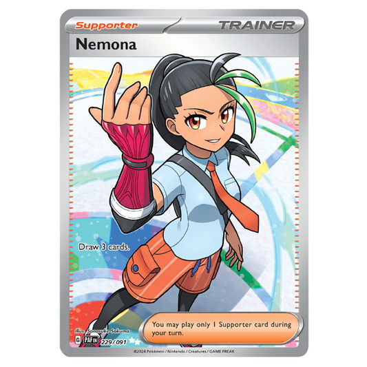 Nemona - Paldean Fates - 229/091 - Full Art Ultra Rare