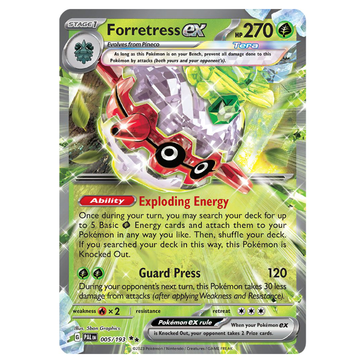 Forretress ex - Paldea Evolved - 005/193 - Double Rare