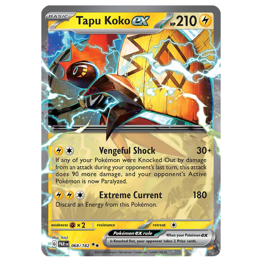 Tapu Koko ex - Paradox Rift - 068/182- Double Rare