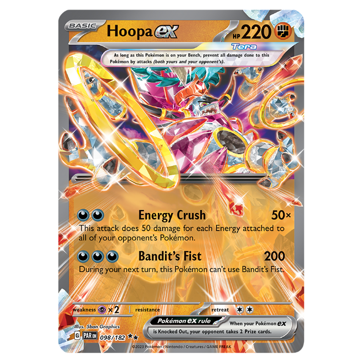 Hoopa ex - Paradox Rift - 098/182 - Double Rare