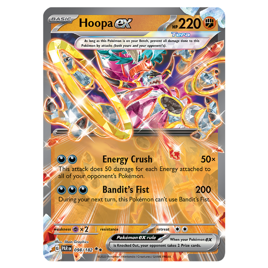 Hoopa ex - Paradox Rift - 098/182 - Double Rare
