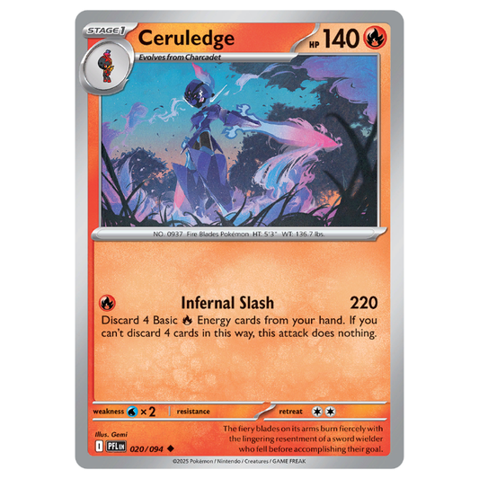 Ceruledge - Phantasmal Flames - 020/094 - Uncommon