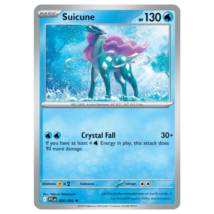 Suicune - Phantasmal Flames - 026/094 - Promo Holo Rare