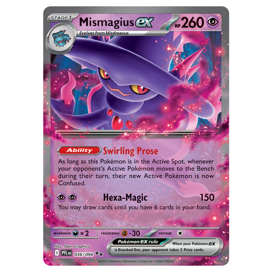 Mismagius ex - Phantasmal Flames - 036/094 - Double Rare