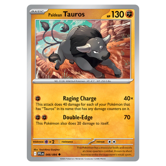 Paldean Tauros - Phantasmal Flames - 048/094 - Uncommon