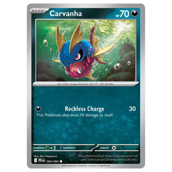Carvanha - Phantasmal Flames - 060/094 - Common