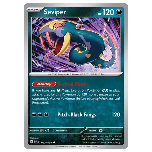 Seviper - Phantasmal Flames - 062/094 - Uncommon