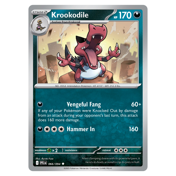 Krookodile - Phantasmal Flames - 066/094 - Uncommon