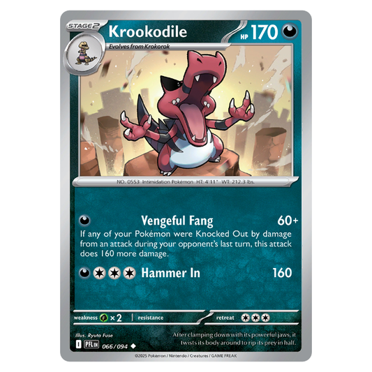 Krookodile - Phantasmal Flames - 066/094 - Uncommon