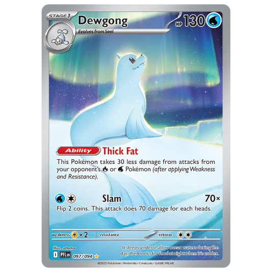 Dewgong - Phantasmal Flames - 097/094 - Illustration Rare