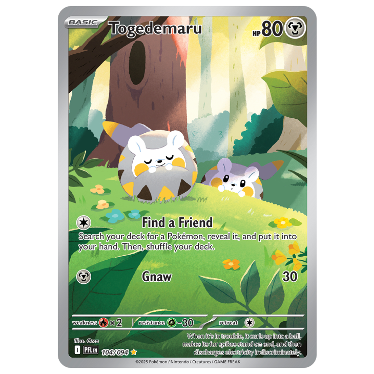 Togedemaru - Phantasmal Flames - 104/094 - Illustration Rare
