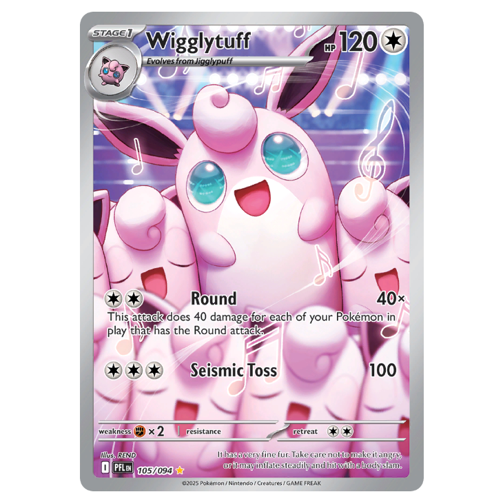 Wigglytuff - Phantasmal Flames - 105/094 - Illustration Rare