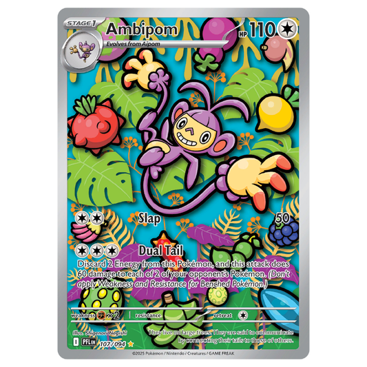 Ambipom - Phantasmal Flames - 107/094 - Illustration Rare