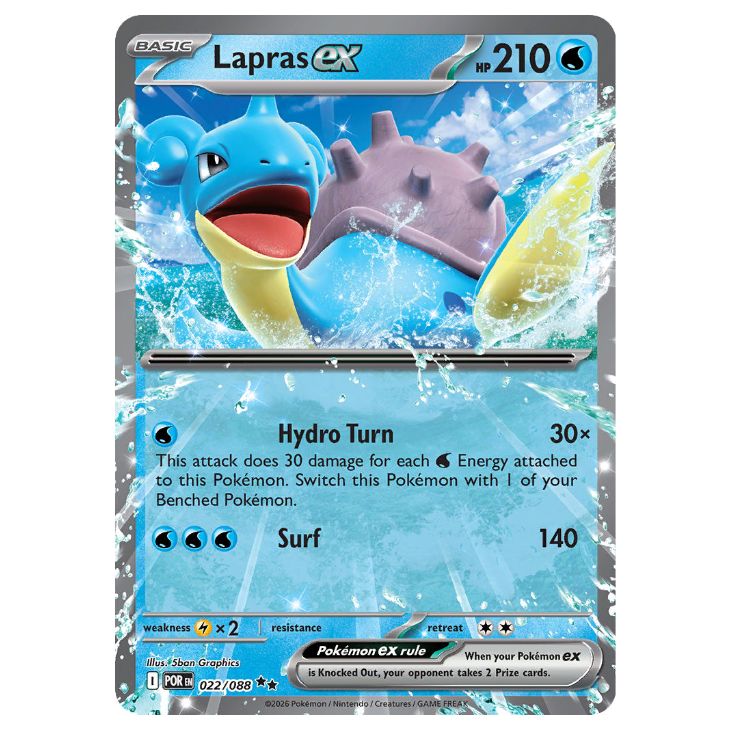 Lapras ex - Perfect Order - 022/088 - Double Rare