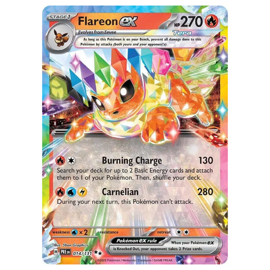 Flareon ex - Prismatic Evolutions - 014/131 - Double Rare