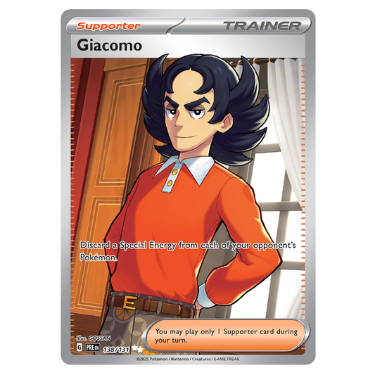 Giacomo - Prismatic Evolutions - 138/131 - Full Art Ultra Rare
