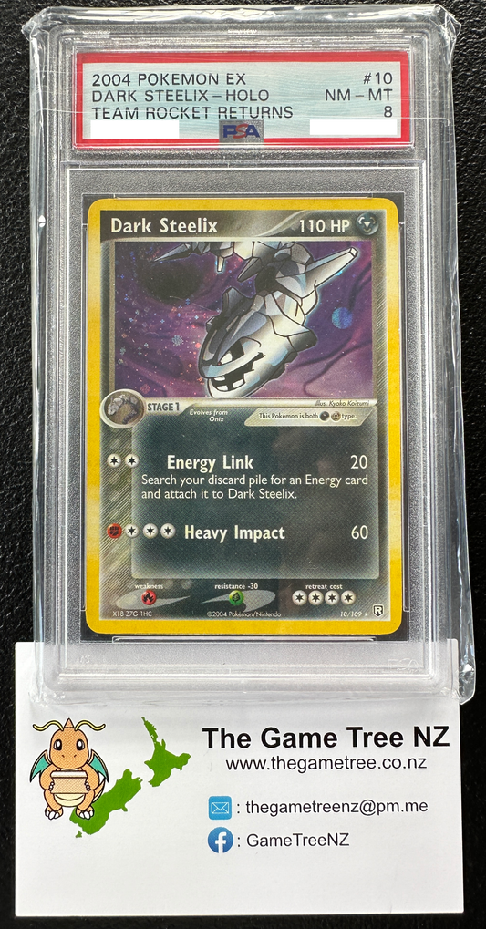 PSA 8 NM-MT Dark Steelix - Team Rocket Returns Holo Rare 10/109