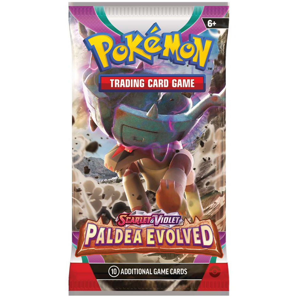 Paldea Evolved Booster Pack (Meowth Club)