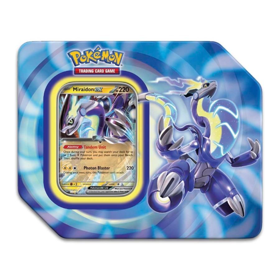 Paldea Legends Tins featuring Koraidon ex or Miraidon ex – The Game Tree NZ