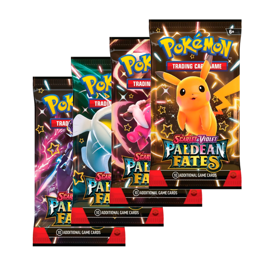 Paldean Fates 4x Booster Pack Art Set