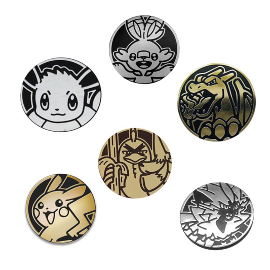 Assorted Official Pokemon Coins