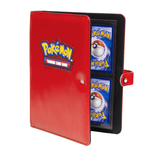 Ultra Pro - Premium Red 4-Pocket Snap Binder for Pokemon