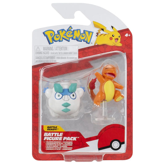 Pokemon Battle Figure Pack - Galarian Darumaka & Chamander